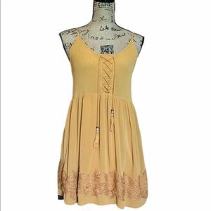 Mustard Yellow Boho Dress